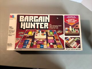 Milton Bradley Bargain Hunter Board Game Vintage 1981 100 Complete Mb 4109