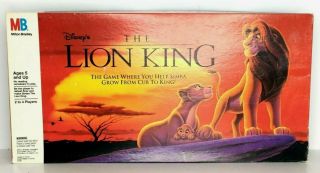 The Lion King 3d Board Game Disney Milton Bradley Vintage 90 