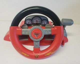 Disney Pixar Cars 2 Racing Wheel Plug & Play Tv Game 2011 Jakks Pacific