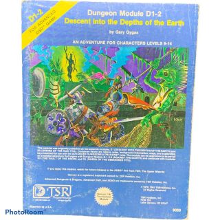 Advanced Dungeons & Dragons Descent Into The Depths Of The Earth D1 - 2 9059