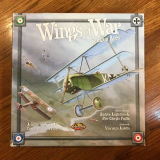 Wings Of War Famous Aces Board Table Top Game 2007 Nexus Games 2 To 4 Players
