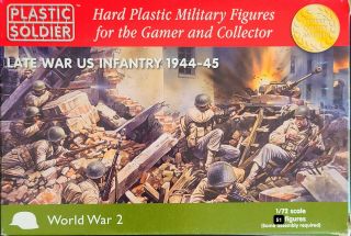 1/72 Plastic Soldier Company Late War Us Infantry 1944 - 45 (51 Figures)