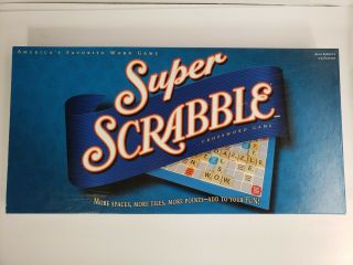 Scrabble Deluxe Edition Crossword Game 200 Tiles Ages 8,  2 To 4 Players