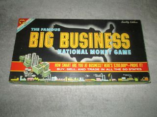 Vintage The Famous Big Business National Money Board Game 1959 Please Read.