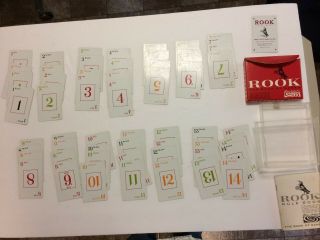 Vintage 1963 Parker Brothers Red Rook Card Game Complete With Case All 56,  Rook