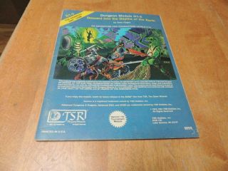 1981 Ad&d Dungeons & Dragons Descent Into The Depths Of The Earth D1 - 2 9059