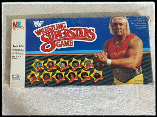 1985 Milton Bradley Wrestling Superstars Hulk Hogan Wwf Ljn Board Game Complete