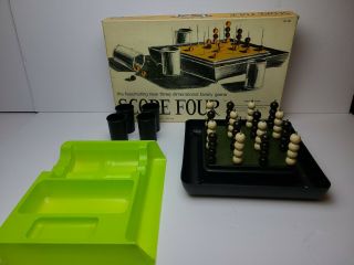 Vintage 1971 Score Four Board Game Lakeside Industries 2 - 8 Players - Complete