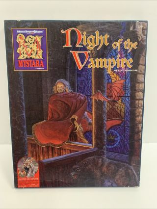 Tsr Night Of The Vampire Box Set Dungeons & Dragons Ad&d Mystara 2509 Complete