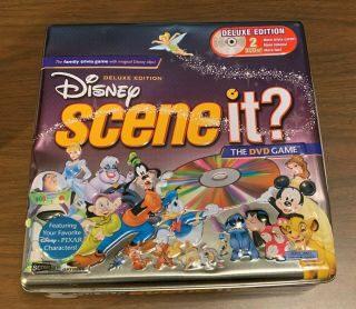 Disney Scene It? Deluxe Edition 100 Complete Game 2005 W/collectors Tin - Euc