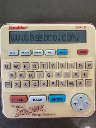 Franklin Electronic Official Scrabble Players Dictionary Handheld Game Scr - 226