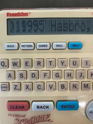 Franklin Electronic Official Scrabble Players Dictionary Handheld Game SCR - 226 2
