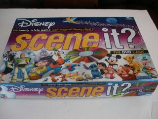 Disney Scene It? 1st Edition Dvd Game Mattel 2004 100 Complete / Fs