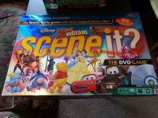 Disney Scene It? 2nd Edition The Dvd Board Game 100 Complete Vguc