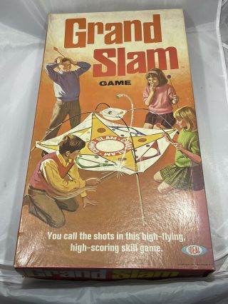Vintage 1969 Grand Slam Board Game By Ideal 2 - 4 Players