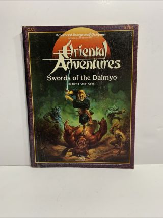 Tsr Oa1 Oriental Adventures Swords Of The Daimyo 9164 Dungeons & Dragons
