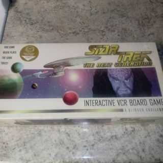 Star Trek Tng Limited Edition Klingon Challenge Interactive Vcr Vhs Board Game