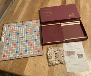 Vintage Scrabble Game 1976 Selchow Righter Letters Still.