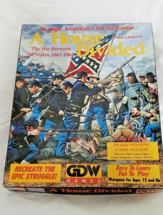 A House Divided,  Civil War Game - Gdw - 1989 Unpunched