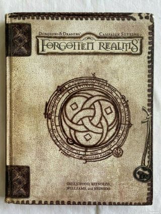 Dungeons And Dragons: Forgotten Realms Campaign Setting 3rd Edition (no Map)