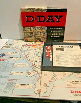 D - Day Invasion Game By Avalon Hill,  1965