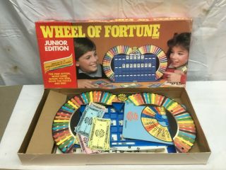 Wheel Of Fortune Board Game Junior Edition Pressman 1987 Complete