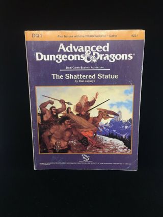 Advanced Dungeons And Dragons The Shattered Statue Adventure Dq1 1st Edition