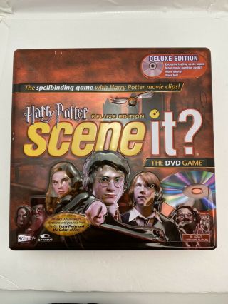 Harry Potter Scene It? Deluxe Edition Dvd Game Euc Collectors Tin Box