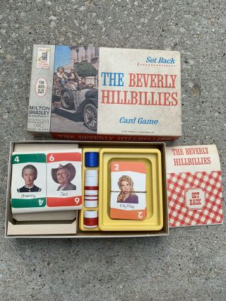 The Beverly Hillbillies Card Game Complete 1963 Set Back Milton Bradley