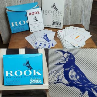Vintage 1963 Rook Card Game Complete With Case & Instructions Parker Brothers