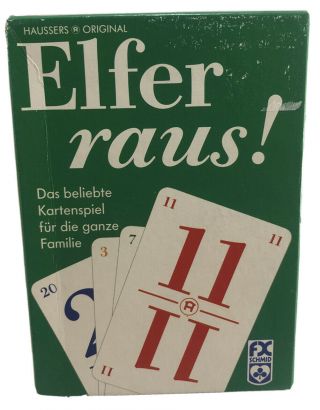 Elfer Raus (eleven Starts) Card Game By Ravensburger 1999