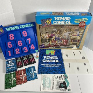 Vintage Mtv Remote Control Board Game By Pressman Complete