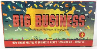 Transogram Boardgame Big Business - The Famous National Money Game (1954 Fair