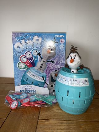 Tomy 7028 Pop Up Olaf Game - Fully And Complete - Uk Postage