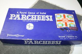 Vintage 1964 Parcheesi Popular Edition 110 Board Game Selright Games