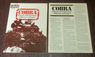 Vintage 1977 Spi Wargame " Cobra Patton 