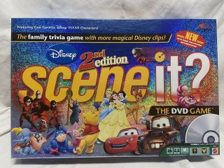 Mattel 2nd Edition Disney Scene It? Dvd Game 100 Complete