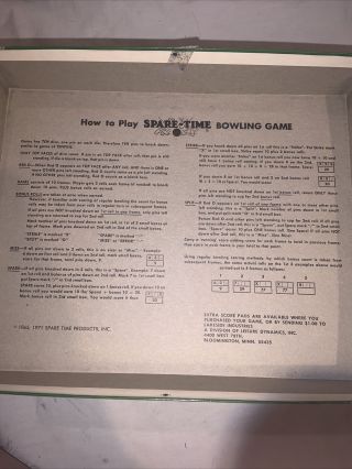 Spare - Time Bowling Lakeside Table Top Dice Game 2