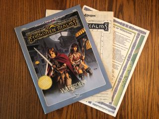 Fre3 Waterdeep 1989 Dungeons & Dragons 2nd Edition Module Excellent: Copied Map