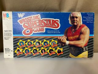 Vintage Wwf Wrestling Superstars Board Game Hulk Hogan 1985 Milton Bradley