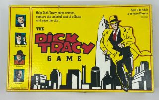 University Games Walt Disney Vintage 1990 The Dick Tracy Board Game