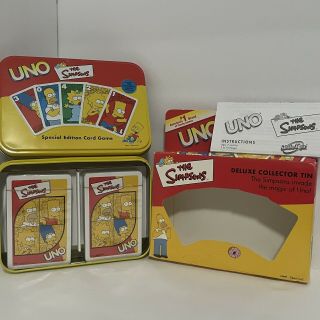 The Simpsons Uno Deluxe Collector Tin With Card Decks