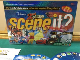 Disney Scene It 2nd Second Edition Board Game 100 Complete