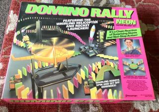 Domino Rally Neon Deluxe Set Game By Pressman