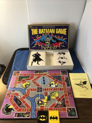 Vintage Dc Comics The Batman Board Game 1989 University Games Complete