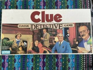 Clue Vintage 1986 Retro Classic Detective Game Parker Brothers - Complete