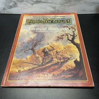 Tsr Forgotten Realms Lords Of Darkness Ref5 Advanced Dungeons & Dragons 9240