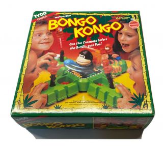 Vintage 1989 Tyco Ideal Motorized Bongo Kongo Battery Operated Game Read