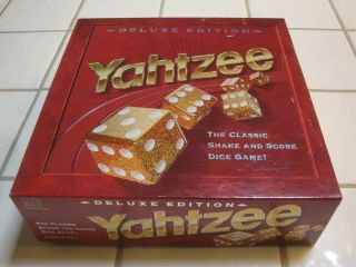 Yahtzee Deluxe Edition Gold Dice Game Vintage 1997 Milton Bradley Very Good