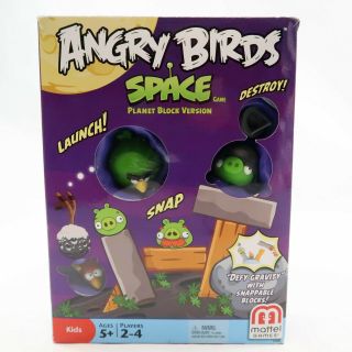 Angry Birds Space Game Planet Block Version Launch Destroy By Mattel